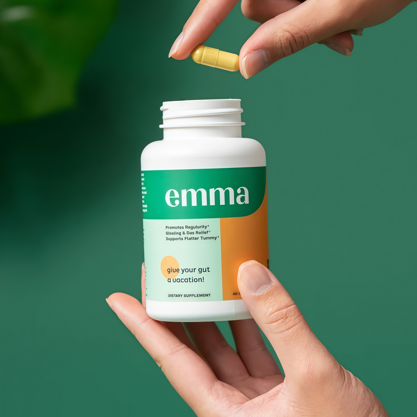 Emma Gut Health Doctors Endorsed Supplement - 60 Capsules - Relief from Gas and Bloating, Repairs Leaky Gut with Magnesium, Berberine, Vitamin D, Quercetin & More - Gut Health & Colon Cleanse Formula